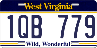 WV license plate 1QB779