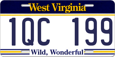 WV license plate 1QC199
