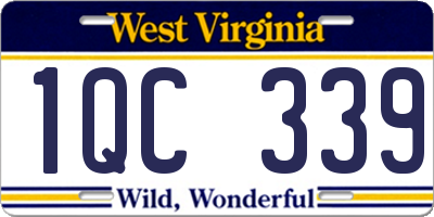 WV license plate 1QC339