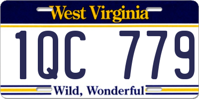 WV license plate 1QC779