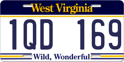 WV license plate 1QD169