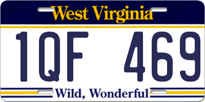 WV license plate 1QF469