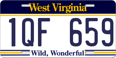 WV license plate 1QF659