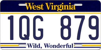 WV license plate 1QG879