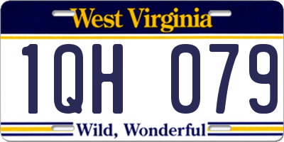 WV license plate 1QH079