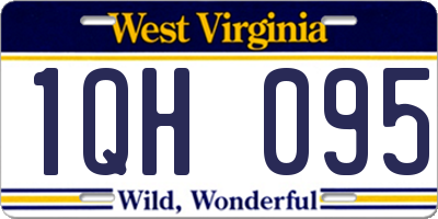 WV license plate 1QH095