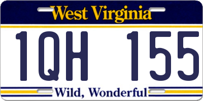 WV license plate 1QH155