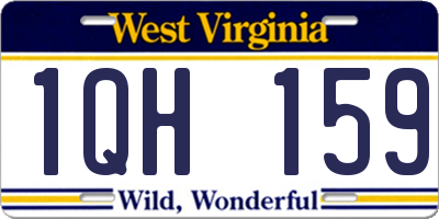 WV license plate 1QH159