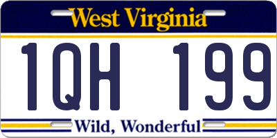 WV license plate 1QH199