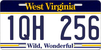 WV license plate 1QH256