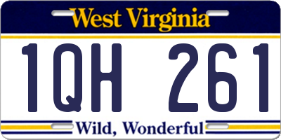 WV license plate 1QH261