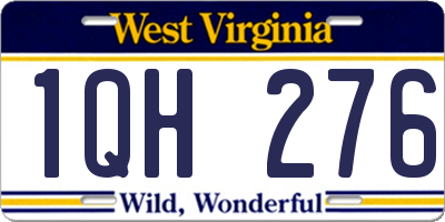 WV license plate 1QH276