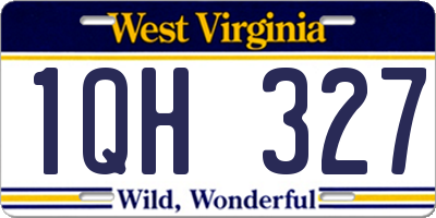 WV license plate 1QH327