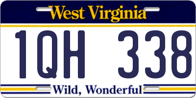 WV license plate 1QH338