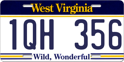 WV license plate 1QH356