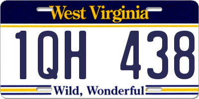WV license plate 1QH438