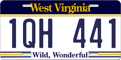 WV license plate 1QH441
