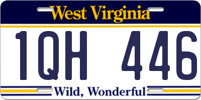 WV license plate 1QH446