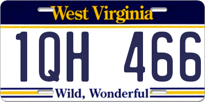 WV license plate 1QH466