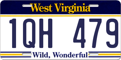 WV license plate 1QH479