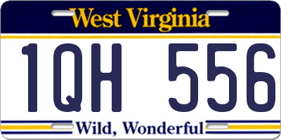 WV license plate 1QH556