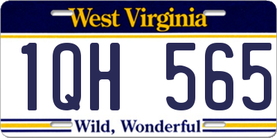 WV license plate 1QH565