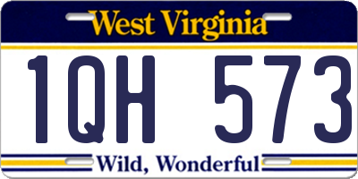 WV license plate 1QH573