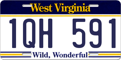 WV license plate 1QH591