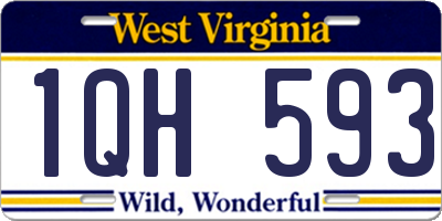 WV license plate 1QH593