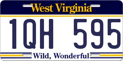WV license plate 1QH595