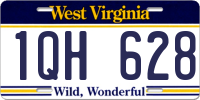 WV license plate 1QH628