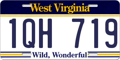 WV license plate 1QH719