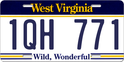 WV license plate 1QH771