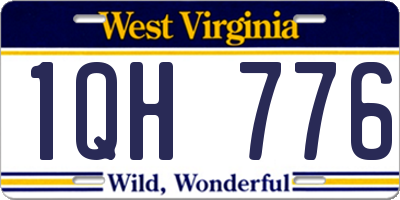 WV license plate 1QH776