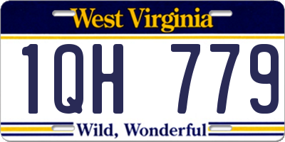 WV license plate 1QH779