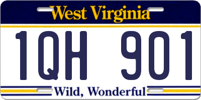 WV license plate 1QH901