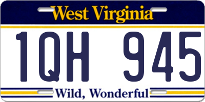 WV license plate 1QH945