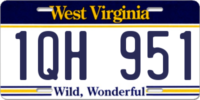 WV license plate 1QH951
