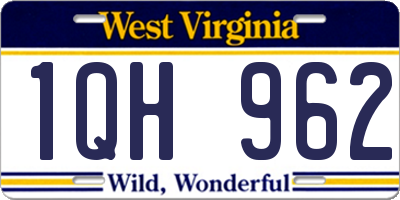 WV license plate 1QH962