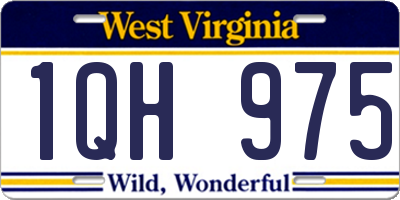 WV license plate 1QH975