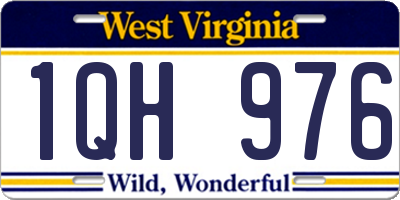 WV license plate 1QH976