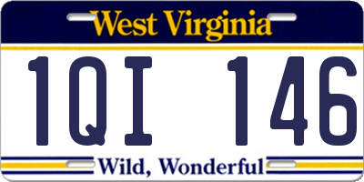 WV license plate 1QI146