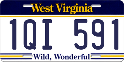 WV license plate 1QI591