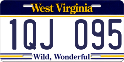 WV license plate 1QJ095