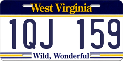 WV license plate 1QJ159