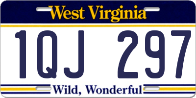 WV license plate 1QJ297