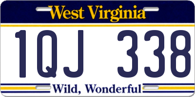 WV license plate 1QJ338