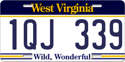 WV license plate 1QJ339