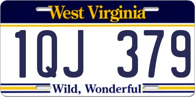WV license plate 1QJ379