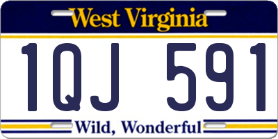 WV license plate 1QJ591